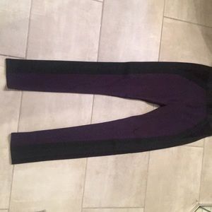 Navy blue with black strip leggings/ pants